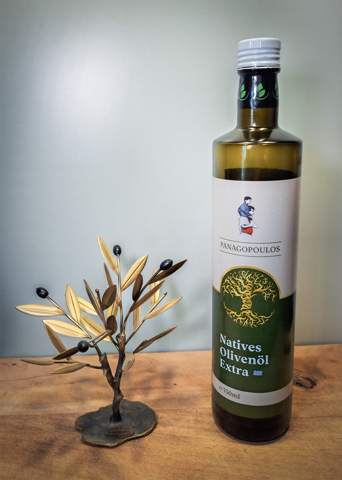 Huile d'olive extra vierge, bouteille de 0,75 l - Première qualité, pressée à froid